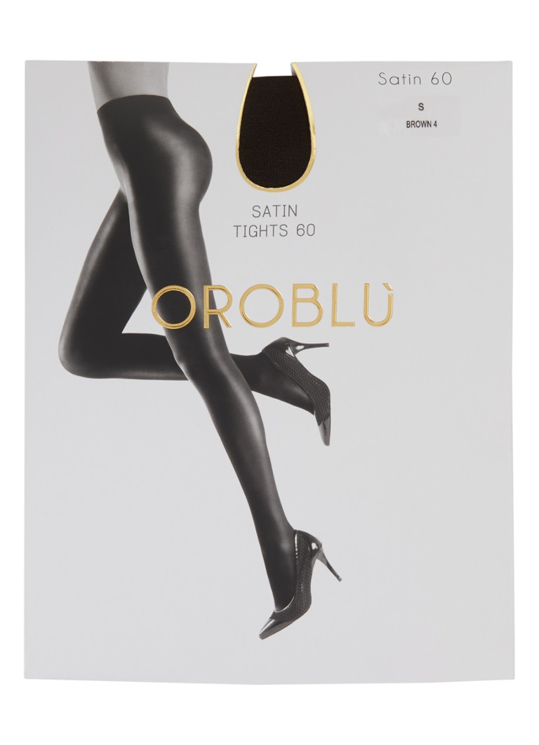 Oroblu Dames Satin panty in 60 denier in de kleur Bruin, maat: S
