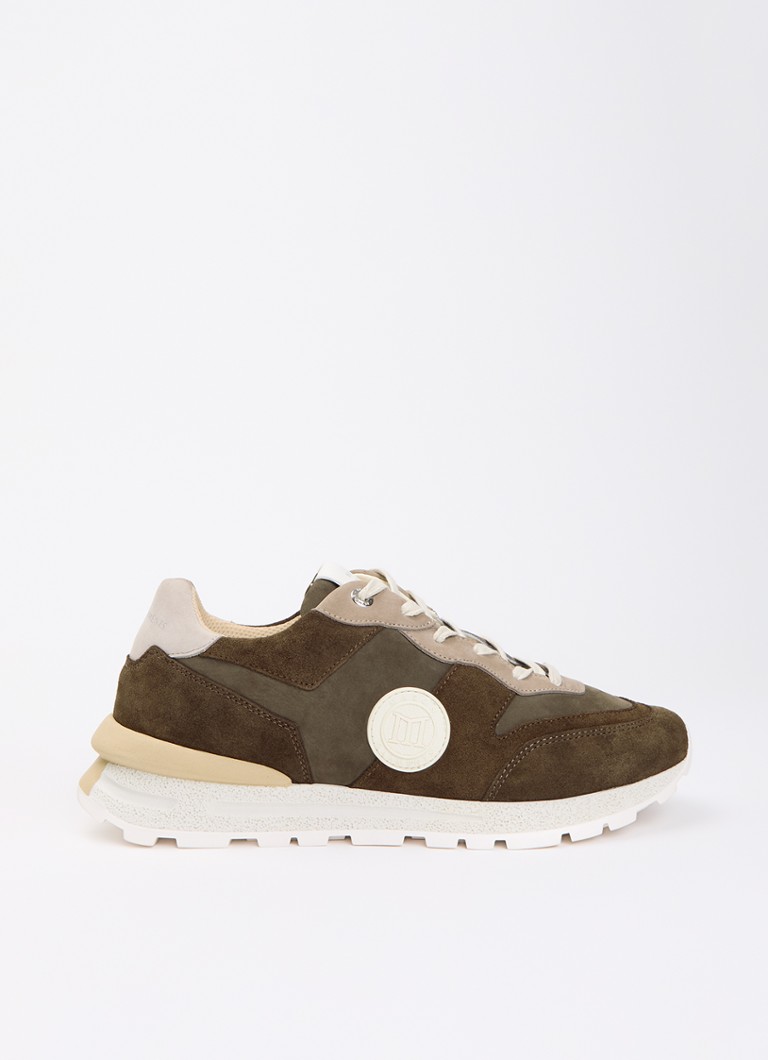 Mason Garments Heren Tia sneaker van nubuck in de kleur Bruin, maat: 42