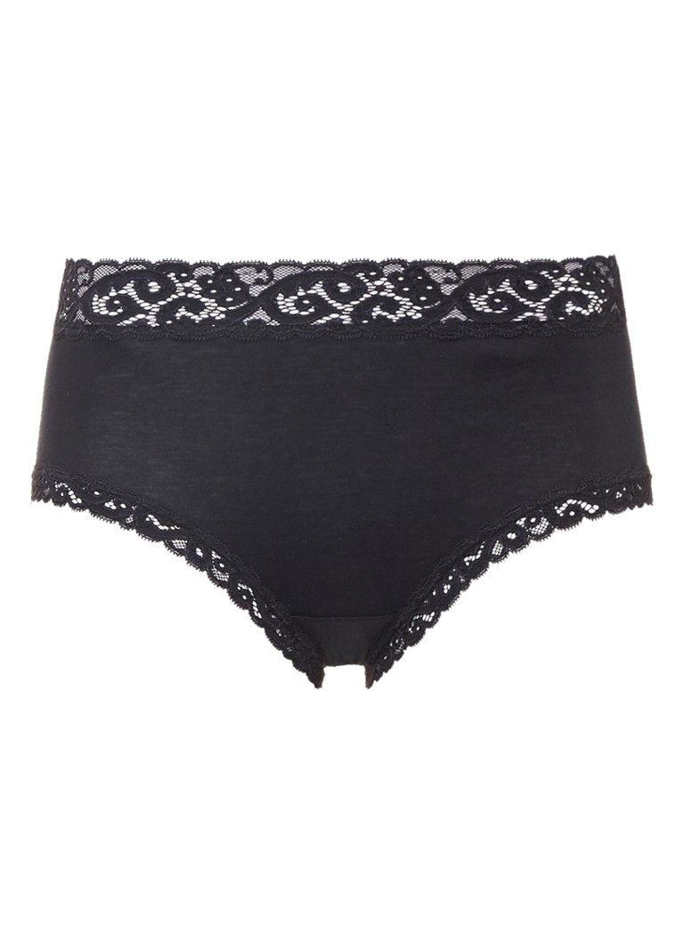 Hanro Dames Moments slip in de kleur Zwart, maat: M