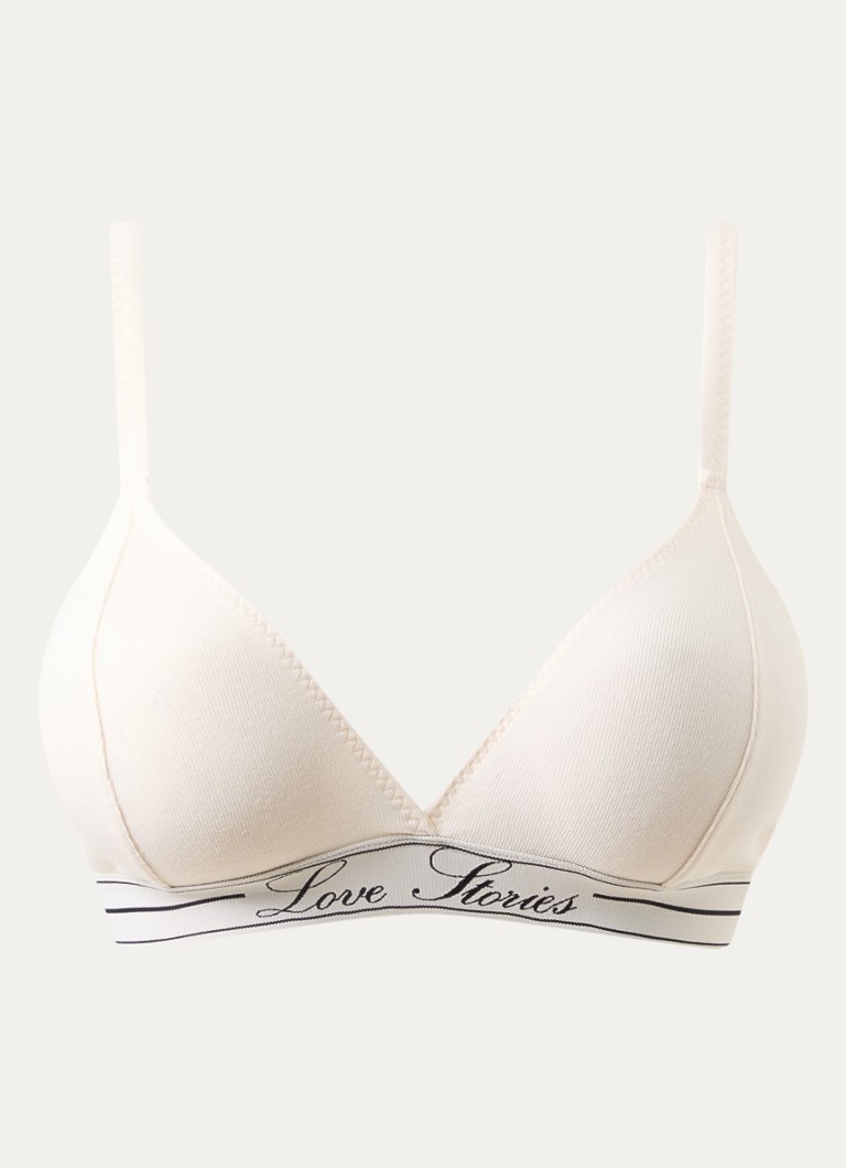 Love Stories Dames Darling bralette met logoband in de kleur Gebroken wit, maat: A/B75