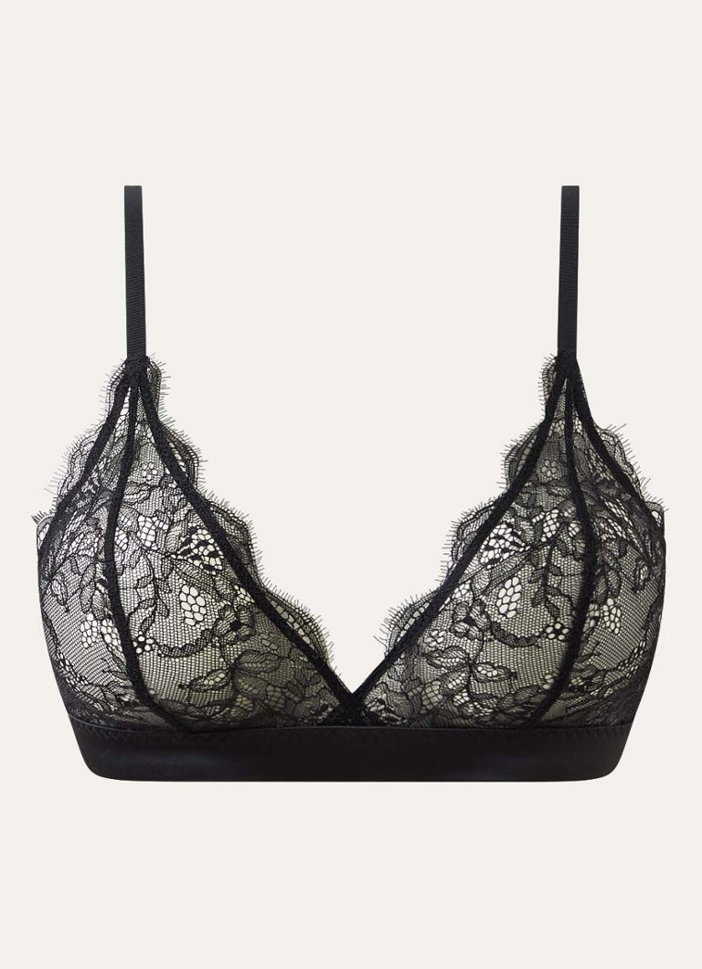 Love Stories Dames Gwen bralette van kant in de kleur Zwart, maat: A/B75