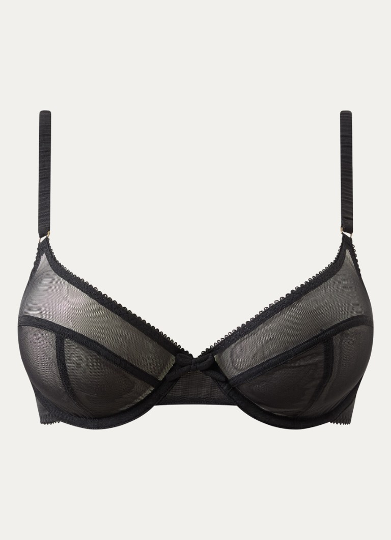 Love Stories Dames Romeo beugel bh van mesh in de kleur Zwart, maat: C80