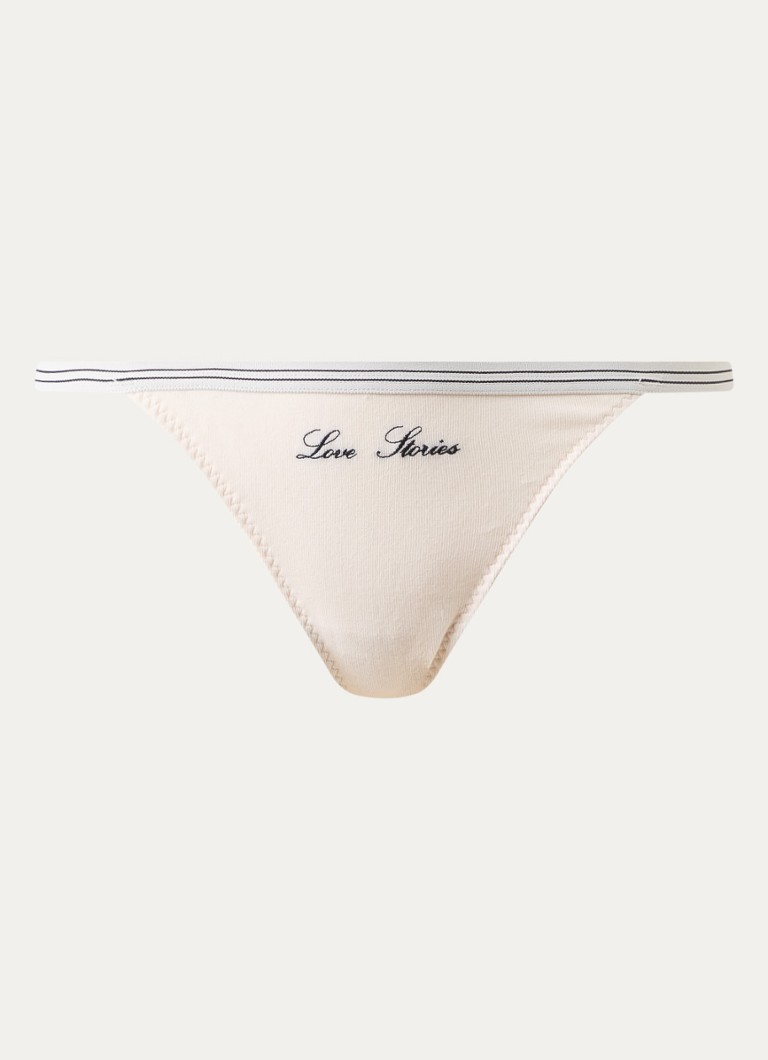 Love Stories Dames Roomservice string met logo in de kleur Gebroken wit, maat: S