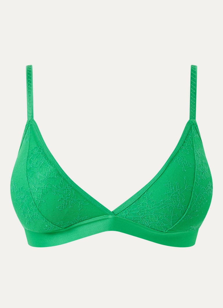 Love Stories Dames Darling 4 voorgevormde bralette van kant in de kleur Groen, maat: A/B80