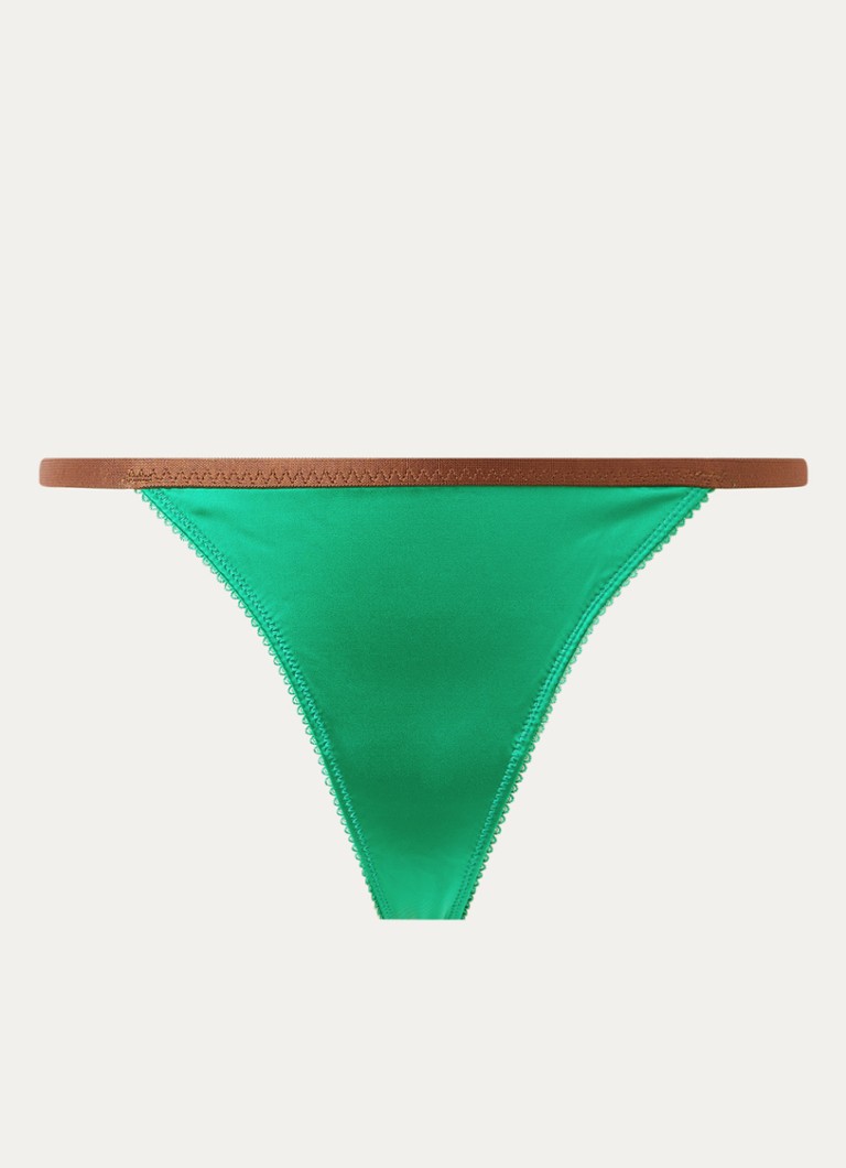 Love Stories Dames Roomservice string van kant in de kleur Groen, maat: L