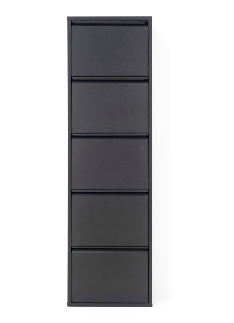 Spinder Billy 5 schoenenkast 169 x 50 cm Zwart - Deal