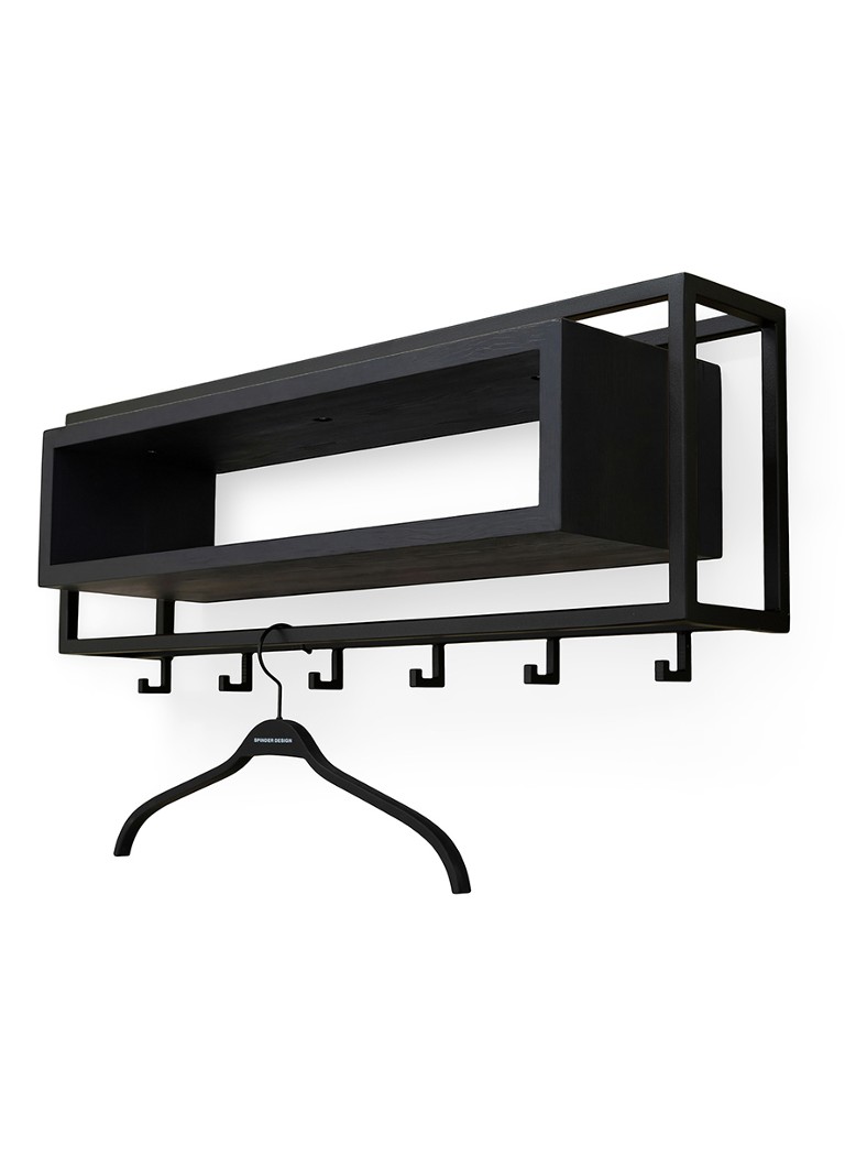 Spinder School 80 wandkapstok Zwart - Deal