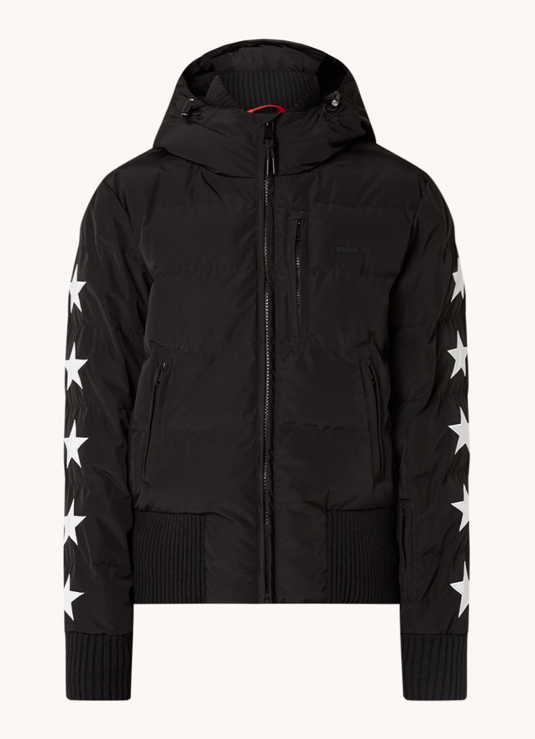Airforce Dames Taos ski-jas met ritszakken en capuchon in de kleur Zwart, maat: M