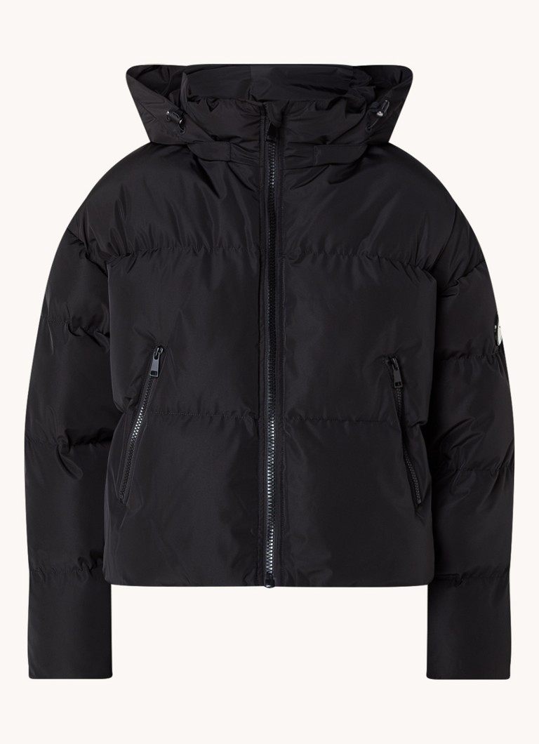 Airforce Dames Sun Peaks ski-jas met afneembare capuchon en ritszakken in de kleur Zwart, maat: M