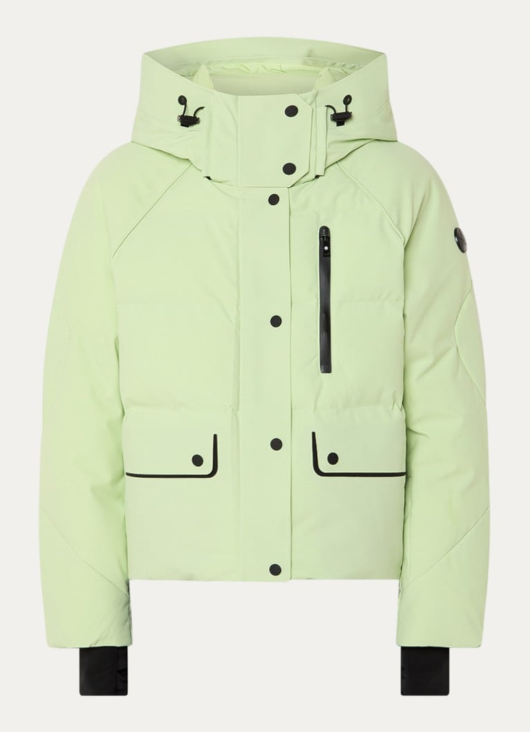 Airforce Dames Cherry Peak ski-jas met capuchon en ritszakken in de kleur Lindegroen, maat: L