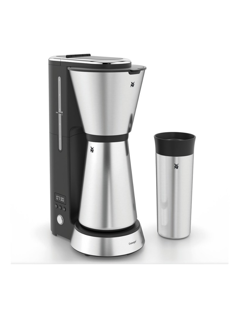 WMF KITCHENminis Aroma koffiezetapparaat met thermo beker 0412260011 Roestvrijstaal - Deal