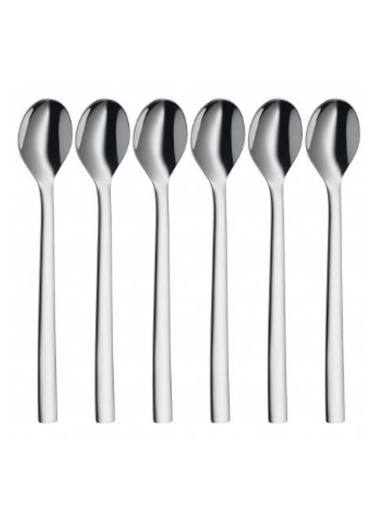 WMF Nuova latte macchiato-lepelset 6-delig Zilver - Deal