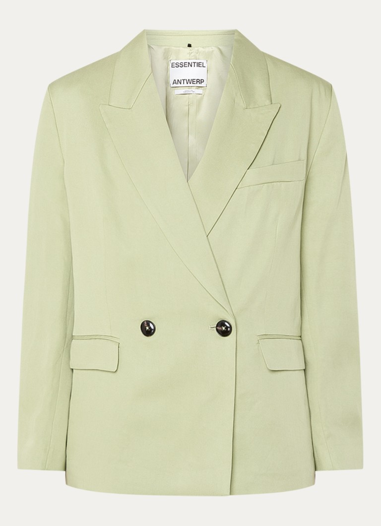 Essentiel Antwerp Dames Blazer met klepzakken in de kleur Lichtgroen