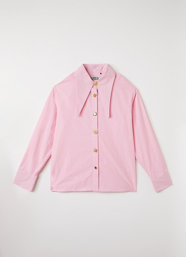 Essentiel Antwerp Dames Blouse met kraag in de kleur Roze