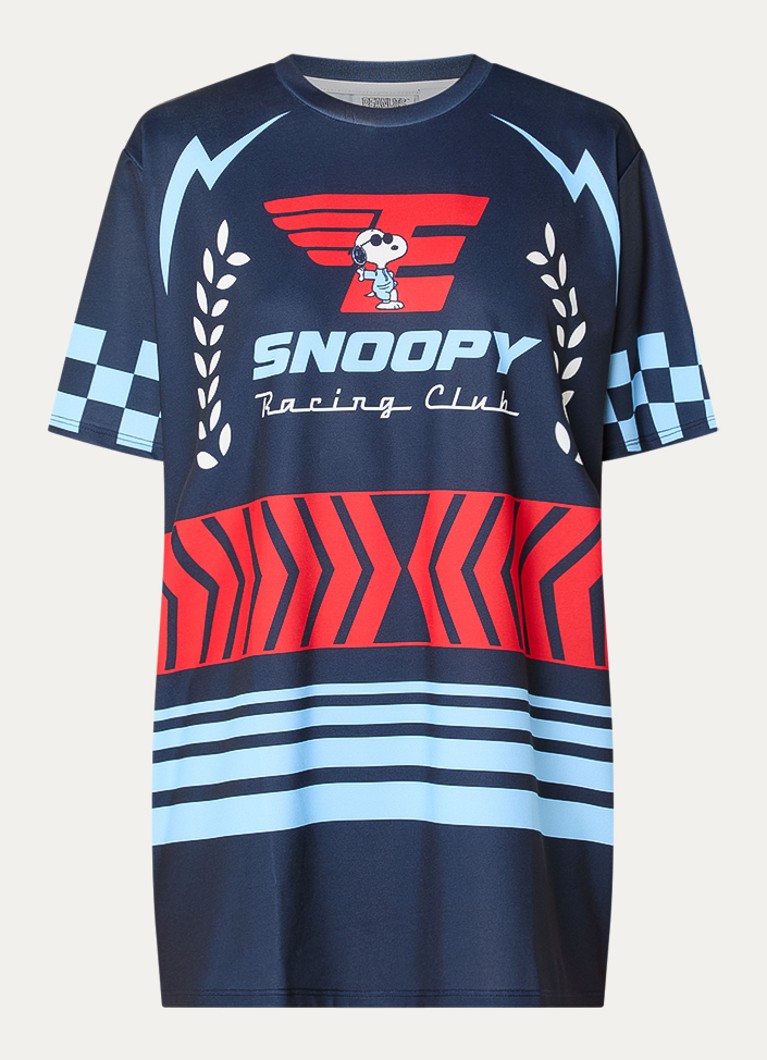 Essentiel Antwerp Dames Jacing T-shirt met print in de kleur Donkerblauw