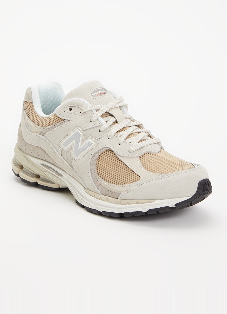 New Balance Heren 2002 sneaker met suède details in de kleur Beige, maat: 45,5