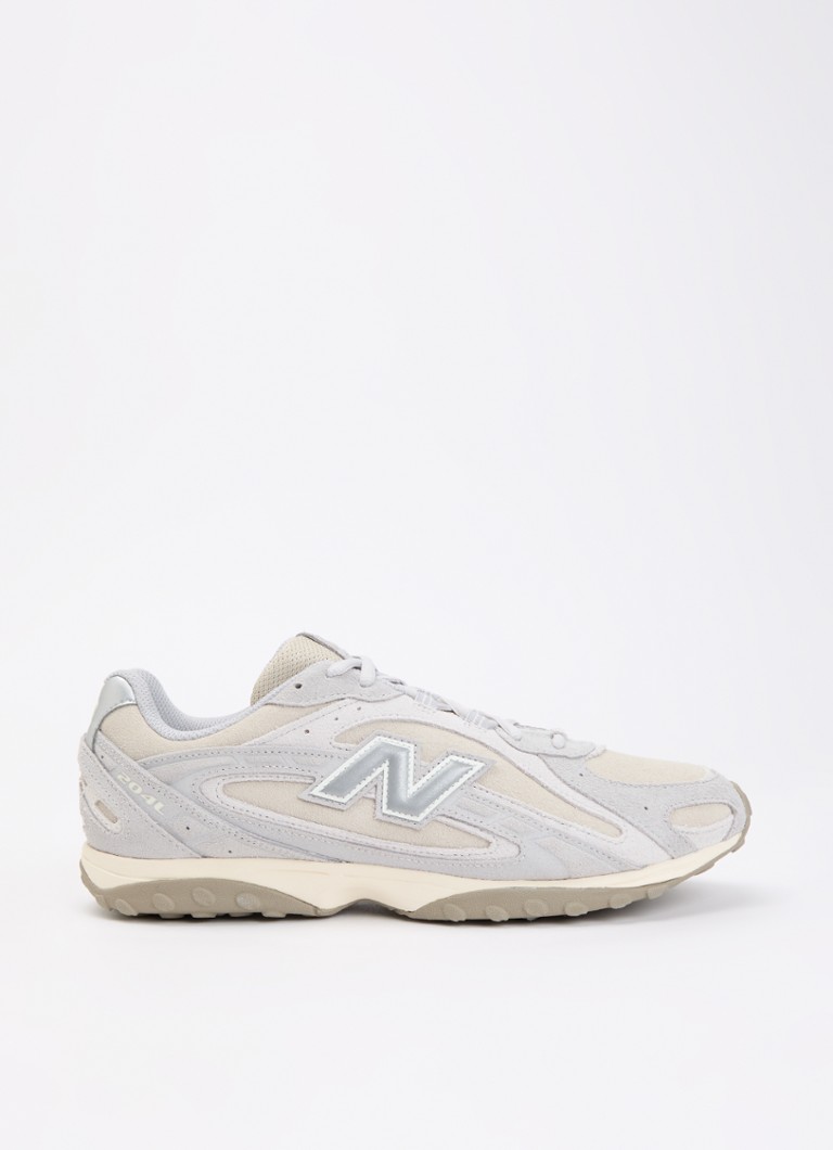 New Balance Heren 204L sneaker met details van mesh in de kleur Lichtgrijs, maat: 45