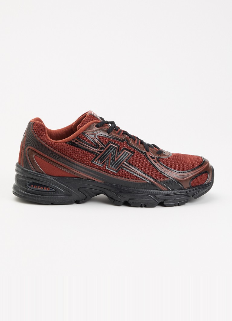 New Balance Heren 740 sneaker van mesh in de kleur Kastanjebruin, maat: 42,5