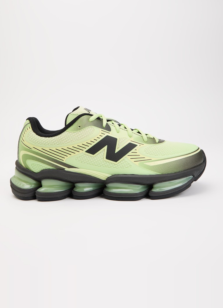 New Balance Heren 2000 sneaker met mesh details in de kleur Lime, maat: 46,5