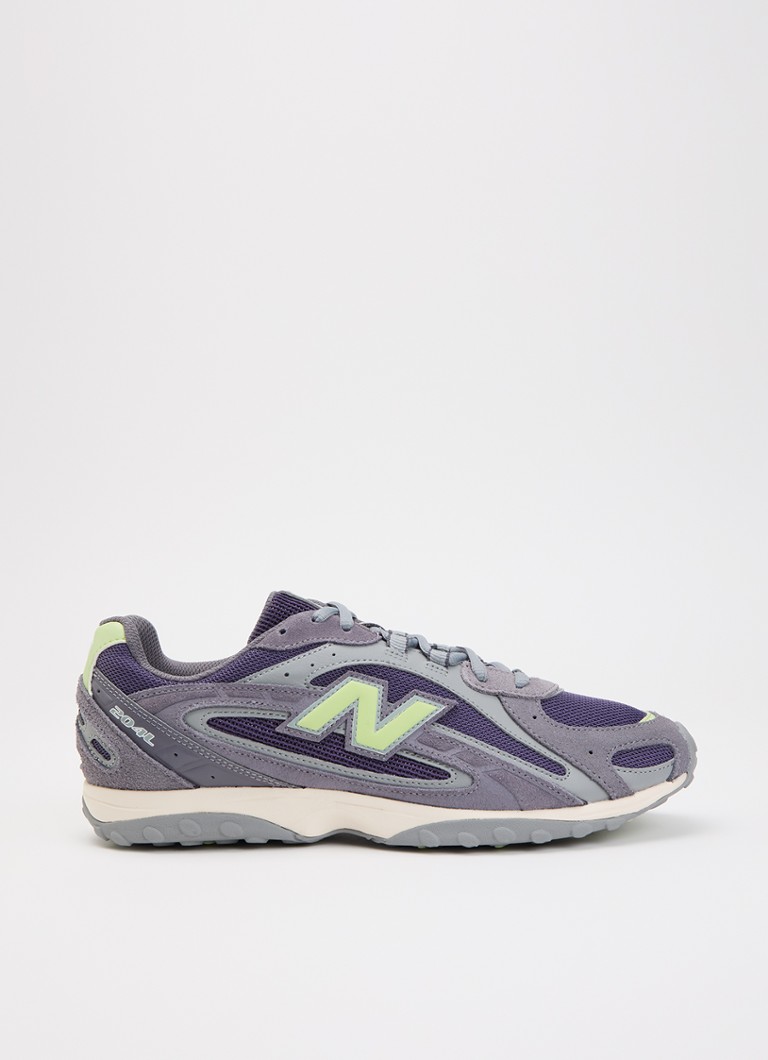 New Balance Heren 204L sneaker met mesh details in de kleur Grijs, maat: 45
