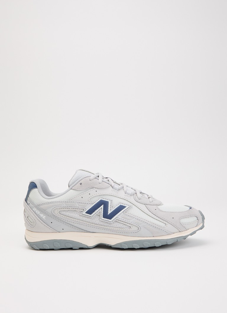 New Balance Heren 204L sneaker met mesh details in de kleur Grijs, maat: 45