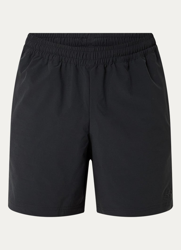 New Balance Heren Straight fit korte trainingsbroek met steekzakken in de kleur Zwart, maat: M