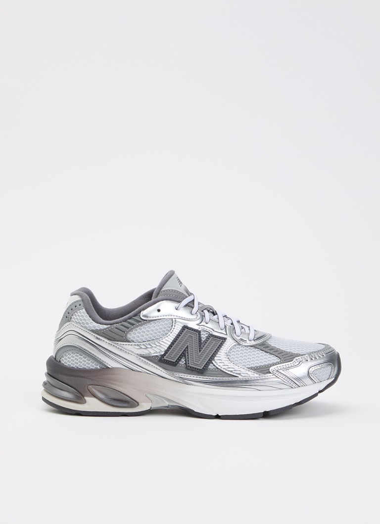 New Balance Heren U2010 sneaker met mesh details en metallic finish in de kleur Grijs, maat: 45