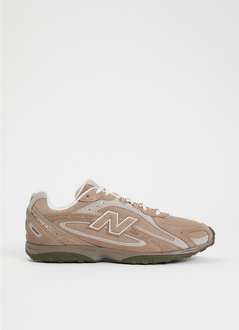 New Balance Heren 204L sneaker van suède in de kleur Beige, maat: 46,5