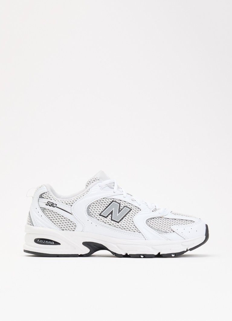 New Balance Heren 530 sneaker van mesh in de kleur Wit, maat: 42