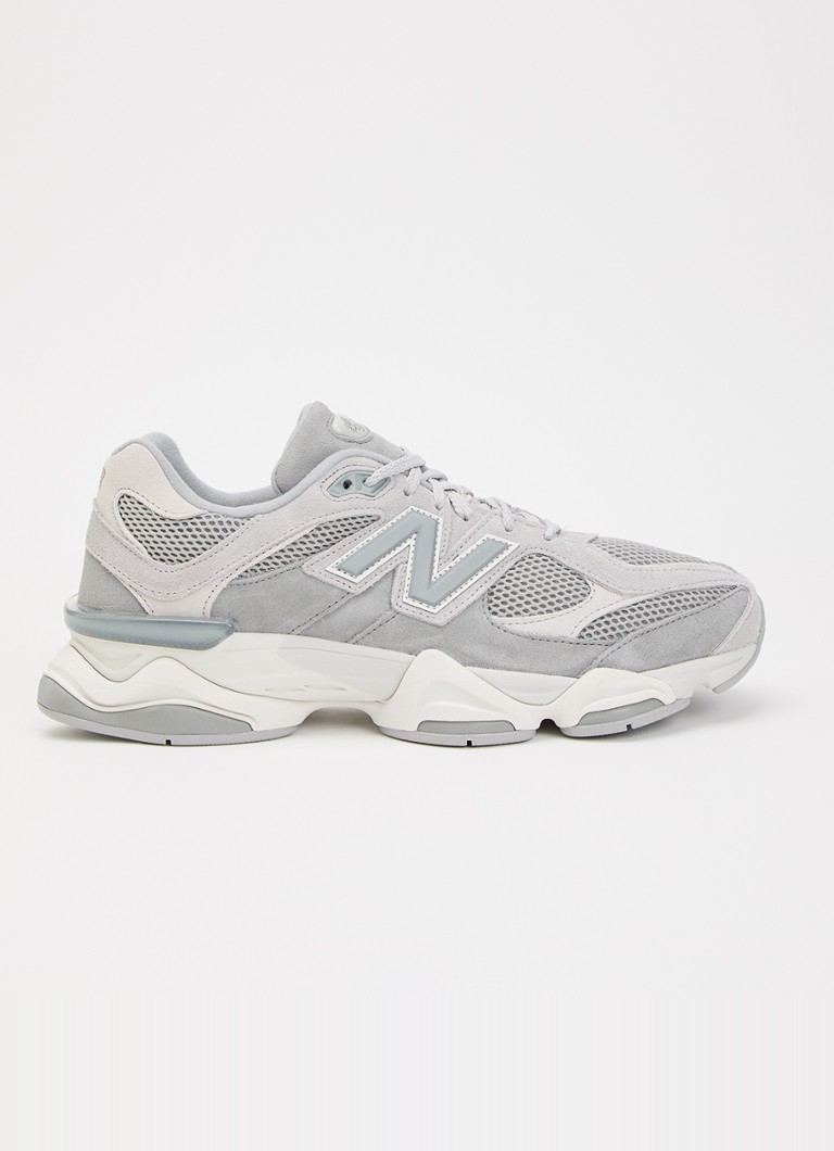New Balance Heren 9060 sneaker met mesh details in de kleur Grijs, maat: 45,5