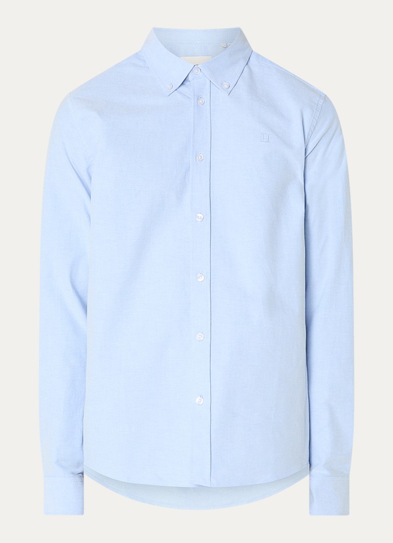 Les Deux Heren Konrad regular fit overhemd met streepprint in de kleur Lichtblauw, maat: S