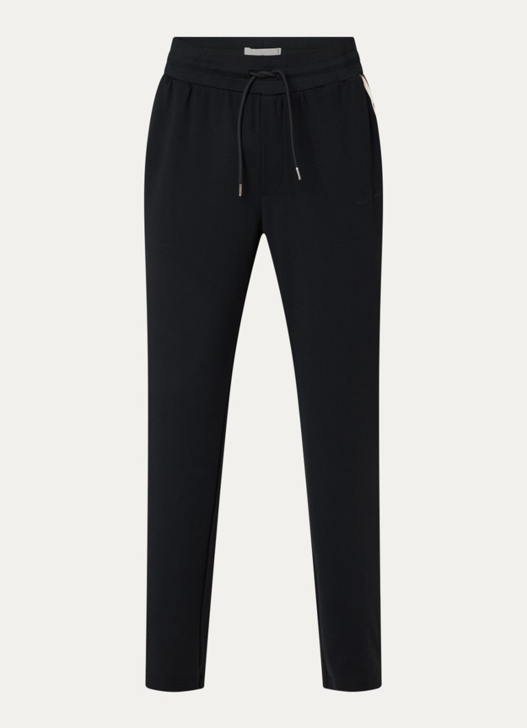 Les Deux Heren Slim fit trainingsbroek met steekzakken in de kleur Zwart, maat: XL