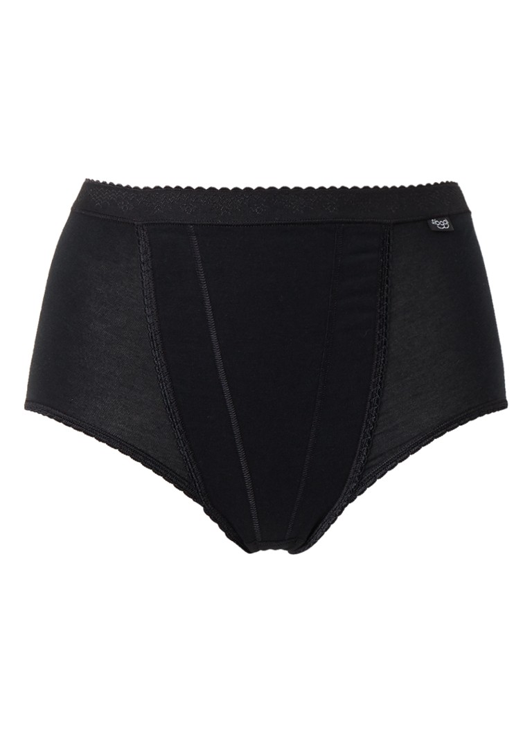 Sloggi Dames Control maxi tailleslip in de kleur Zwart, maat: 50