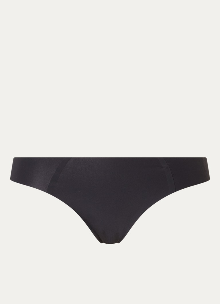 Sloggi Dames Zero Feel 2.0 naadloze tanga in de kleur Zwart, maat: S