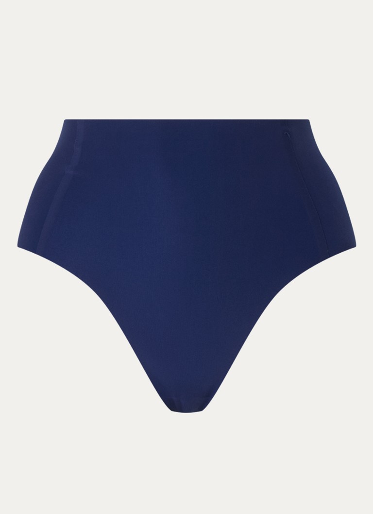 Sloggi Dames High waisted naadloze slip in de kleur Donkerblauw, maat: XL