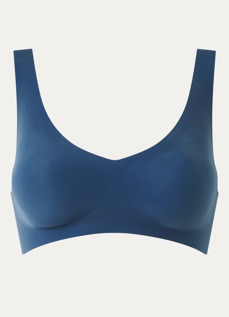 Sloggi Dames Zero sport bh met light support en uitneembare vulling in de kleur Petrol, maat: S