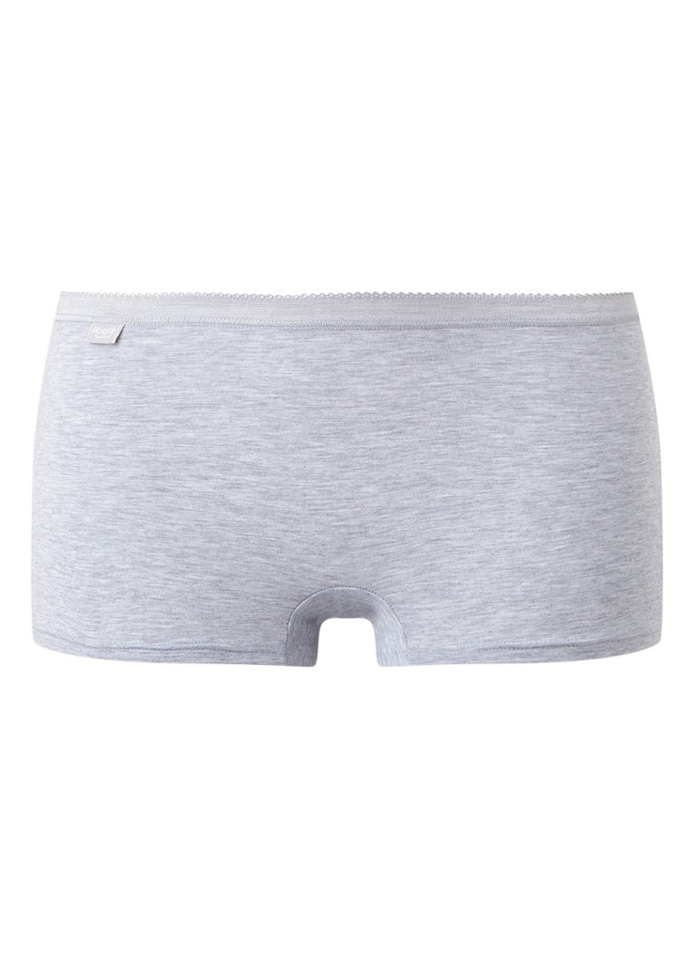 Sloggi Dames Basic midi shorty in de kleur Grijsmele, maat: 38