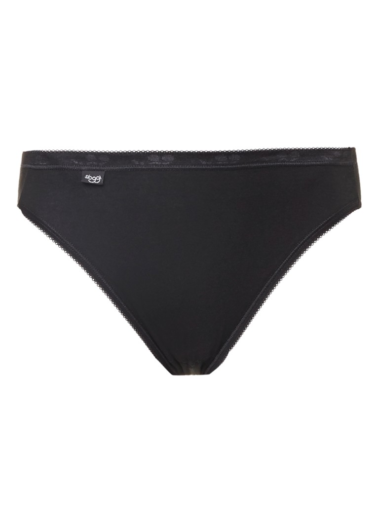 Sloggi Dames Basic Tai slip in de kleur Zwart, maat: 46