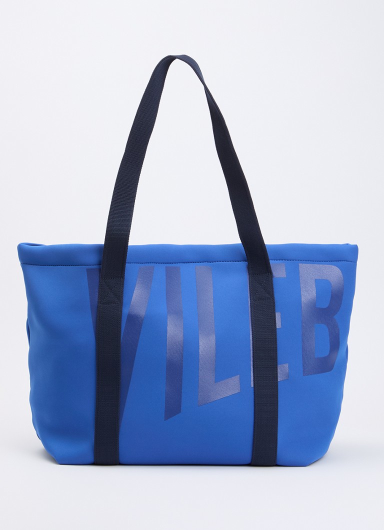 Vilebrequin Heren Shopper met logo in de kleur Blauw, maat: One Size