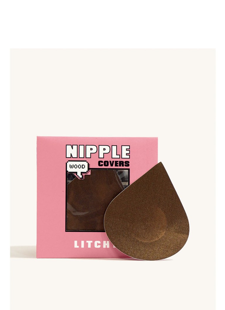 Litchy Dames Nipple Cover in 5-pack in de kleur Lichtbruin, maat: 1 SIZE