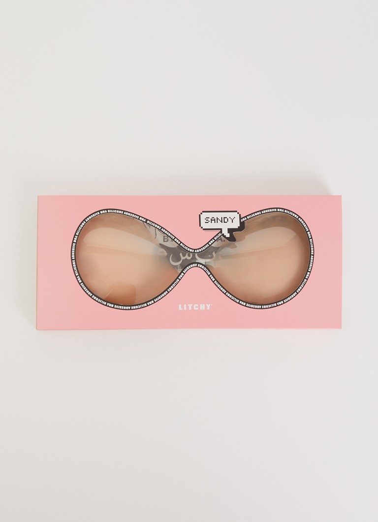 Litchy Dames Plak bh in de kleur Beige, maat: D