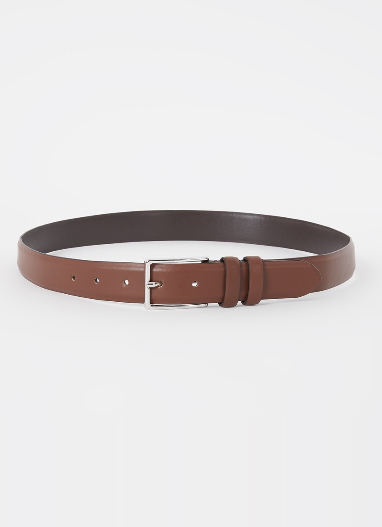 Reiss Dames Dante riem van leer in de kleur Hazelnootbruin