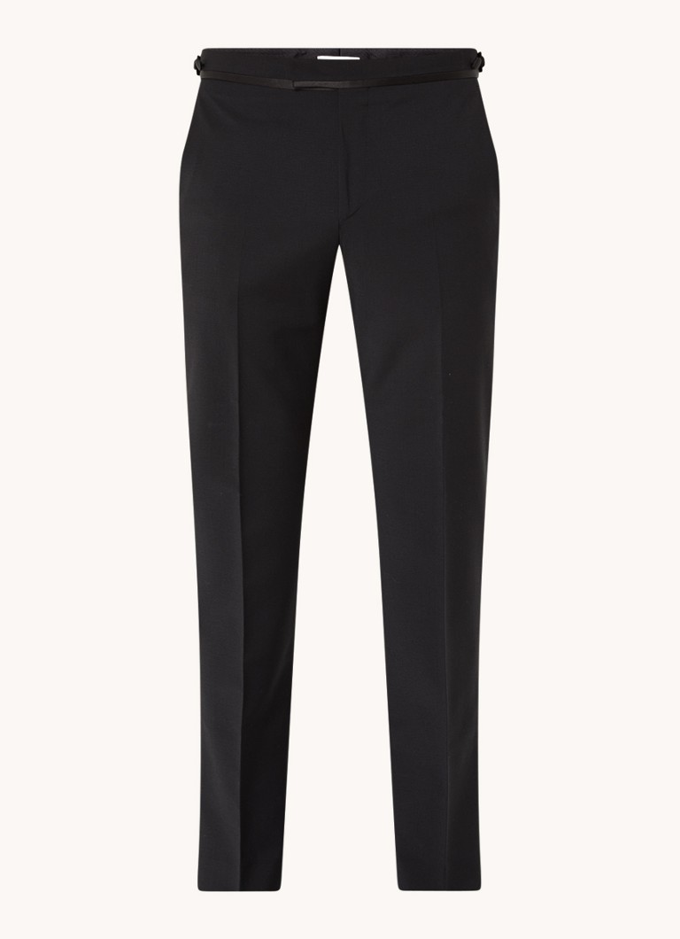 Reiss Heren Poker slim fit pantalon met steekzakken in de kleur Zwart