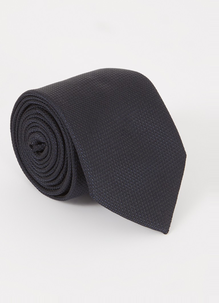 Reiss Heren Ceremony stropdas van zijde in de kleur Navy / Blauw