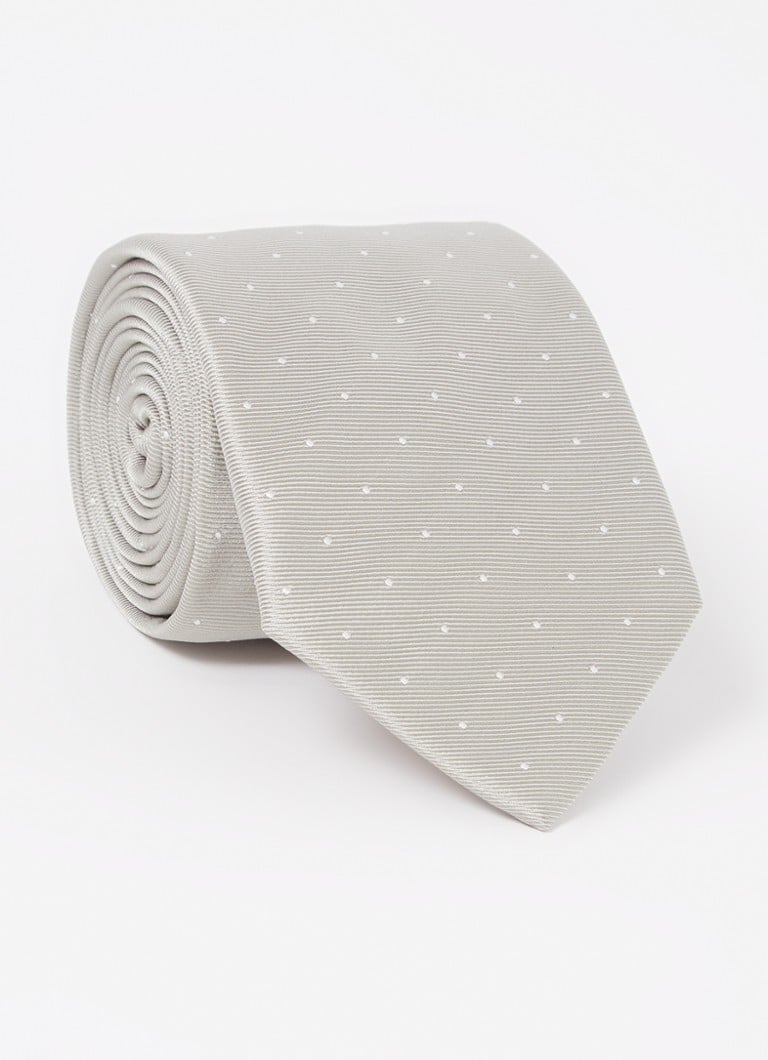 Reiss Heren Liam stropdas in zijdeblend met stippenprint in de kleur Goud