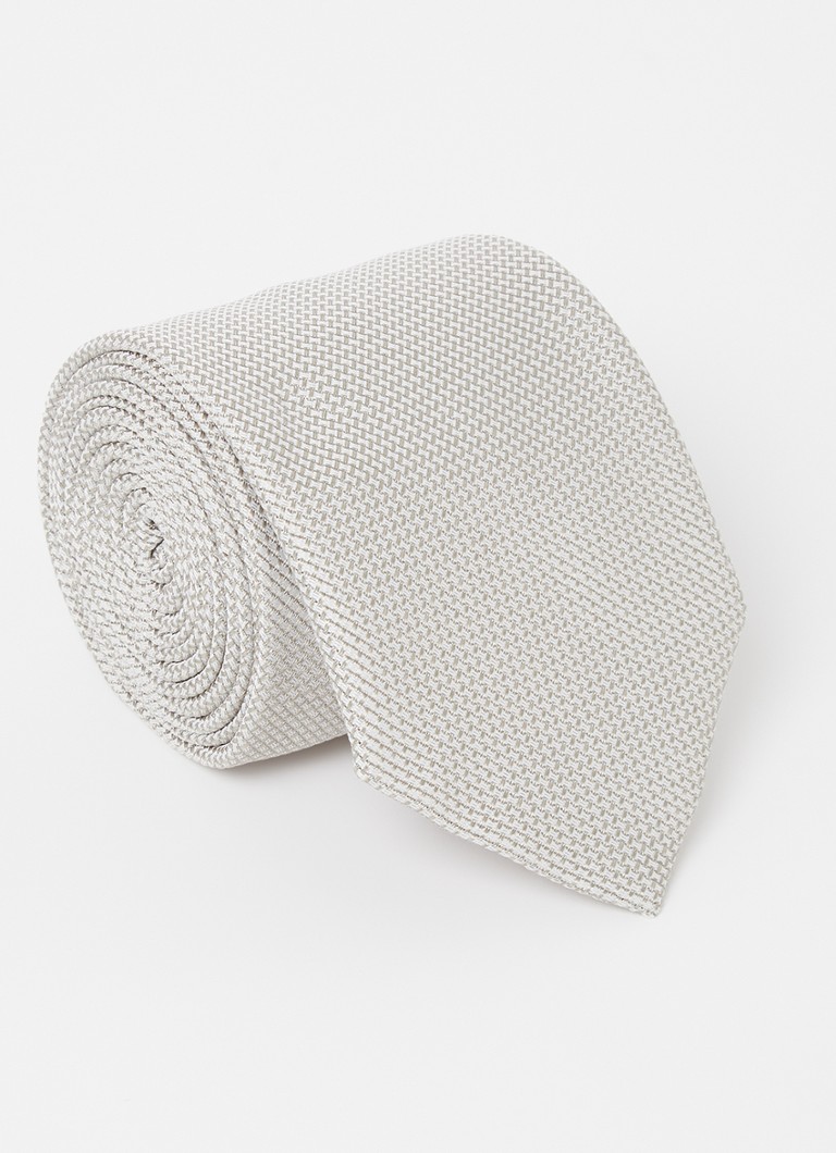 Reiss Heren Ceremony stropdas in zijdeblend in de kleur Grijs