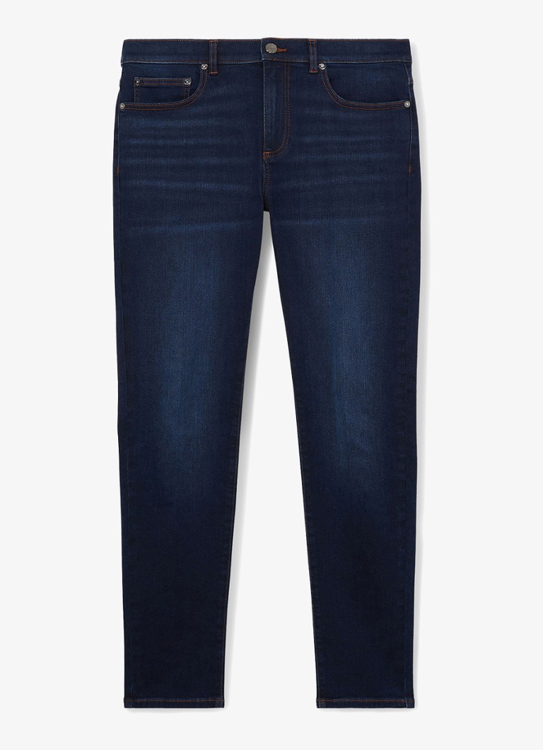 Reiss Heren Bleaker skinny jeans met donkere wassing in de kleur Indigo