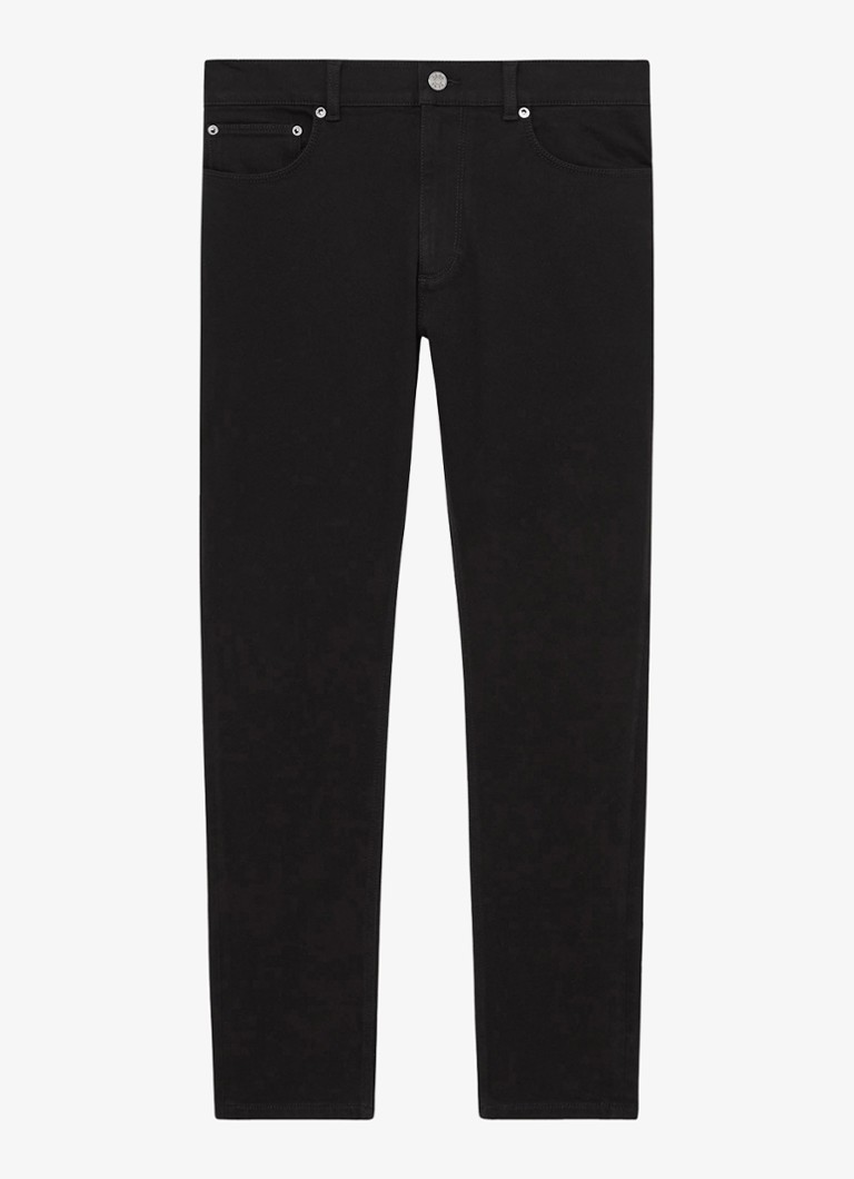 Reiss Heren Picton slim fit jeans met steekzakken in de kleur Zwart