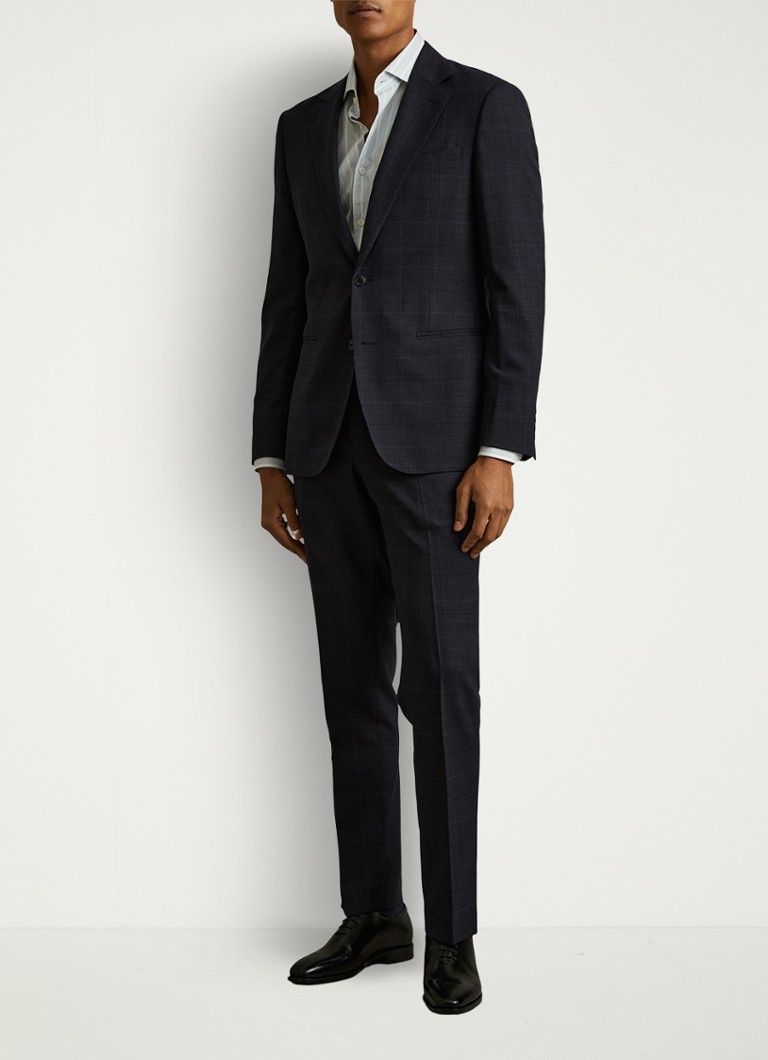 Reiss Heren Mead brogue van leer in de kleur Black / Zwart