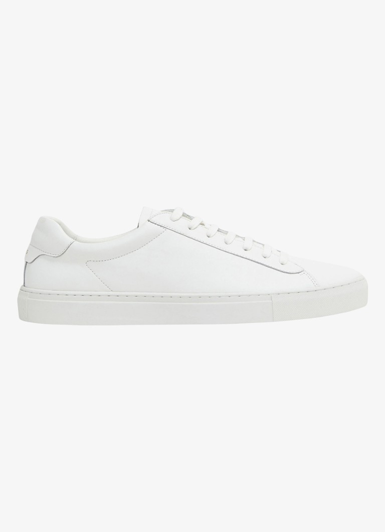 Reiss Heren Finley sneakers met logo in de kleur White / Wit